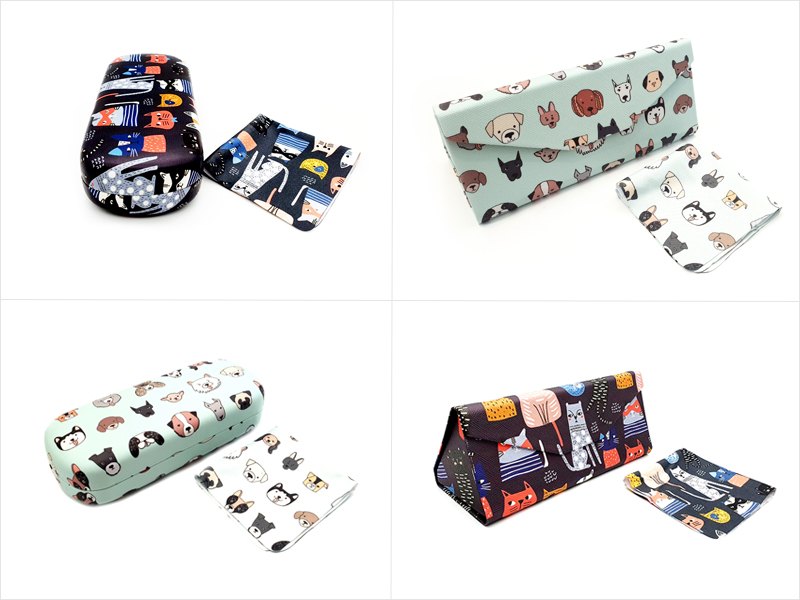 Animal Print Glasses Case